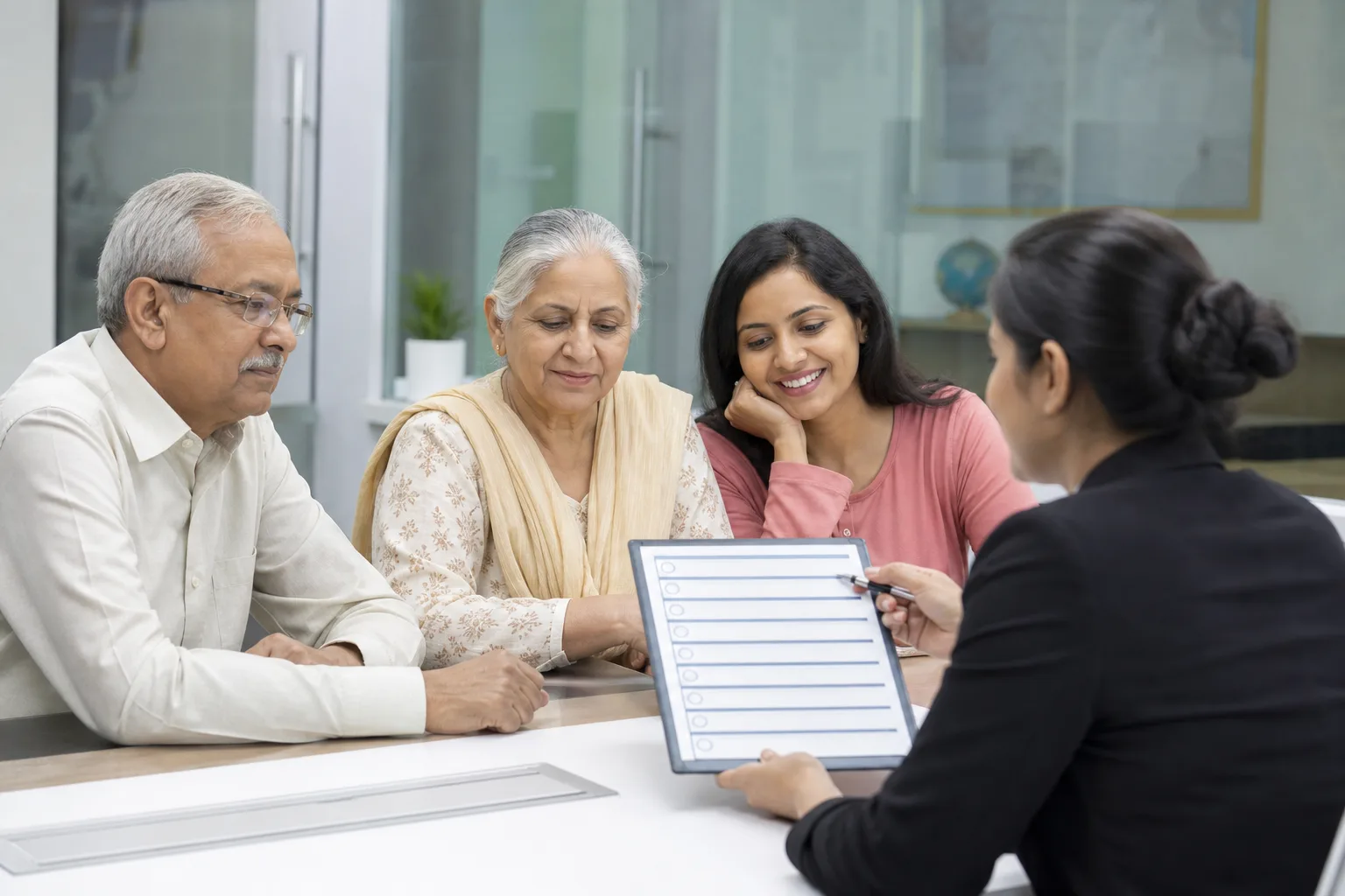 Parents and family reviewing Australian visa options